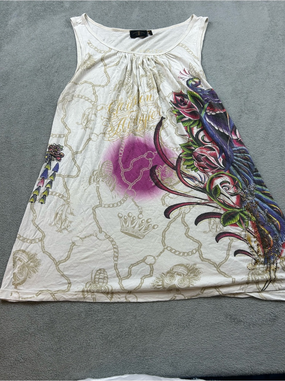 Women’s Y2k Christian Audigier Top